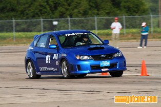 Andy Smedegard in Subaru WRX SCCA Autocross Solo Racing turbo road course driving wisconsin